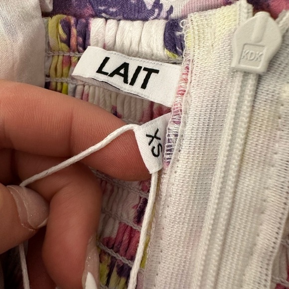 NEW With Tags Lait Floral Bubble Ruffle Mini Dress! - Picture 11 of 11